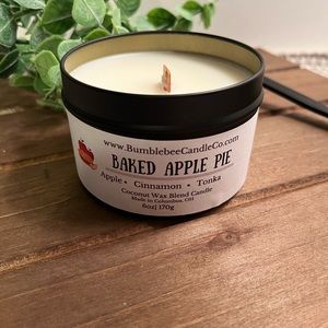 Baked Apple Pie Tin Candle